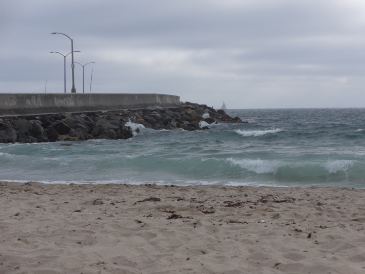 redondo-breakwater-sailboat-cloudy