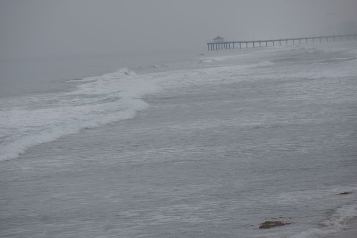 Gray morning -- looking toward MBHermosa