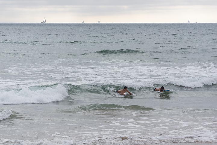 sailboats-body-boarders-el-porto-june-sunday